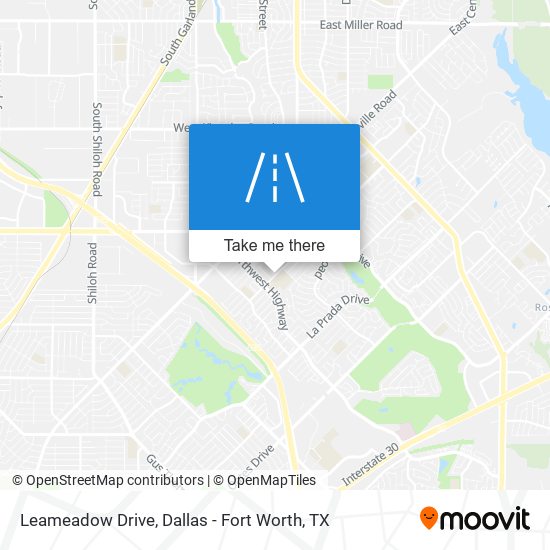 Leameadow Drive map