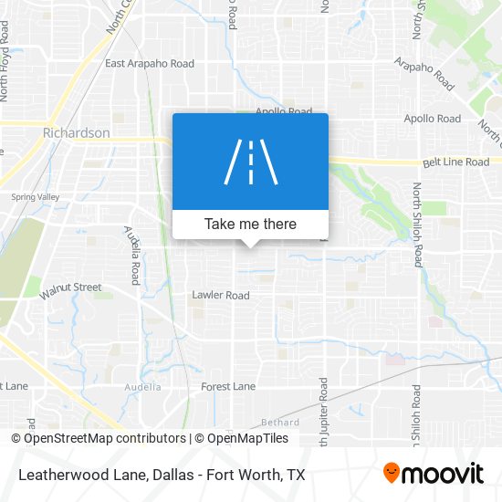 Leatherwood Lane map