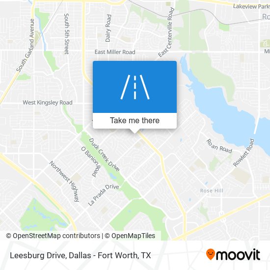 Leesburg Drive map
