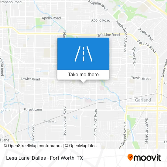 Lesa Lane map