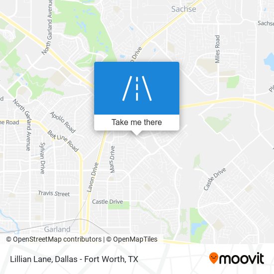 Lillian Lane map