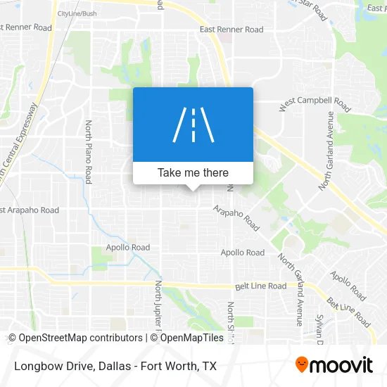 Longbow Drive map