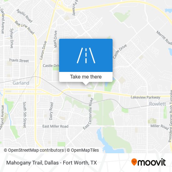Mahogany Trail map