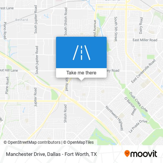 Manchester Drive map