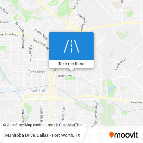 Manitoba Drive map