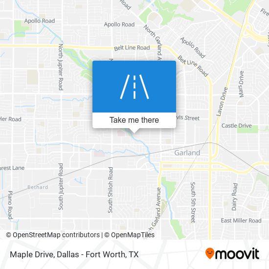 Maple Drive map
