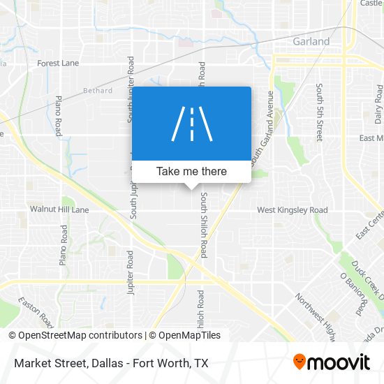 Mapa de Market Street