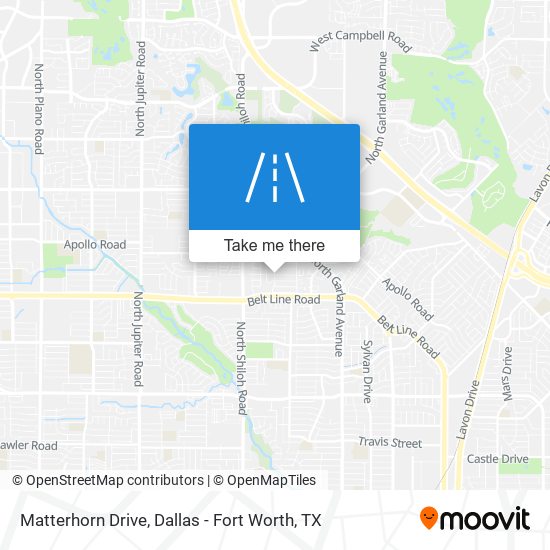 Mapa de Matterhorn Drive