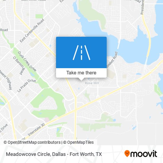 Meadowcove Circle map