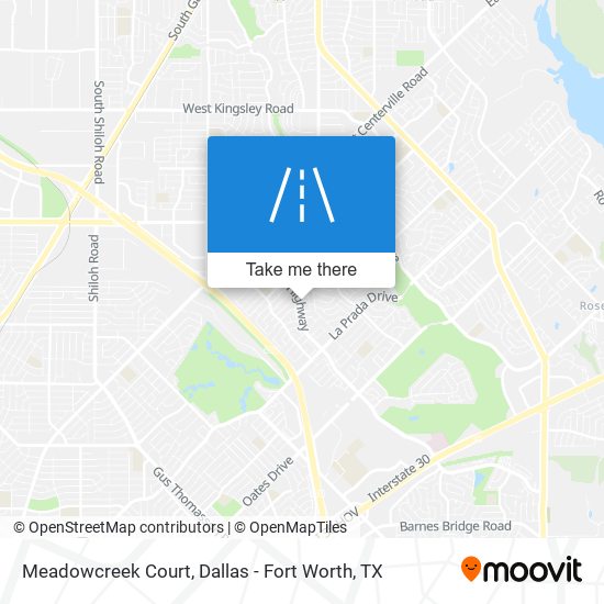 Mapa de Meadowcreek Court