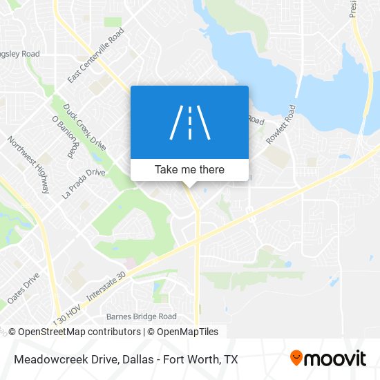 Meadowcreek Drive map
