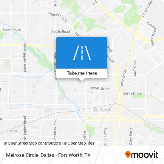Melrose Circle map