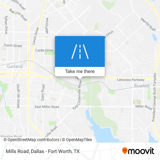 Mills Road map