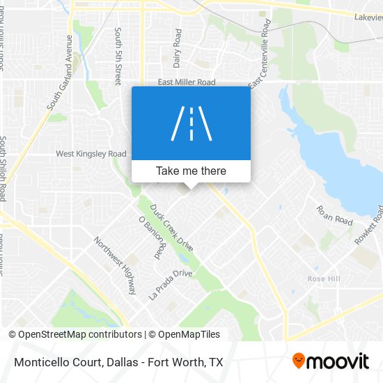 Monticello Court map