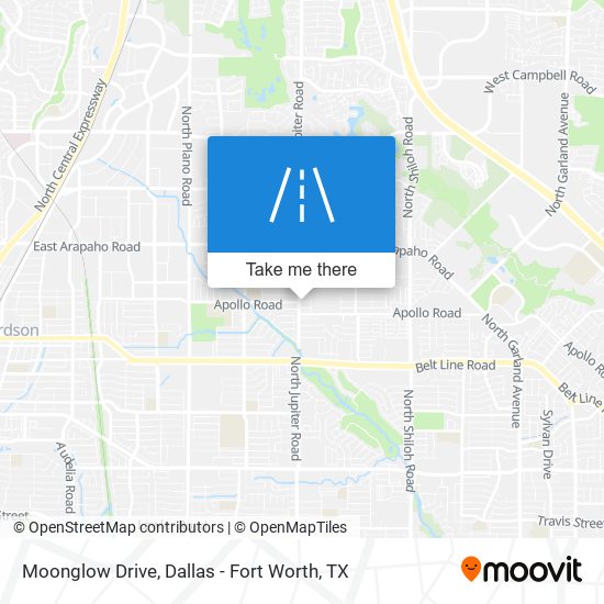 Moonglow Drive map