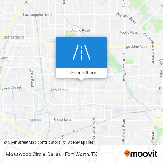 Mosswood Circle map