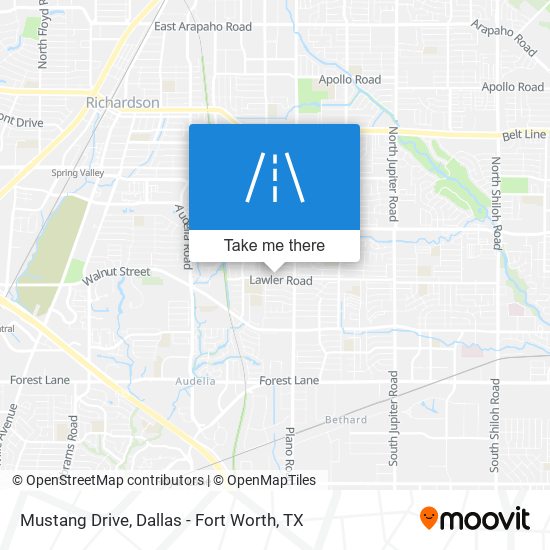 Mustang Drive map
