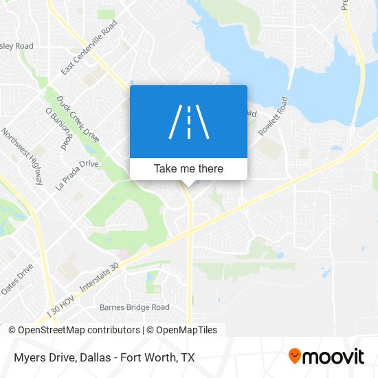 Mapa de Myers Drive