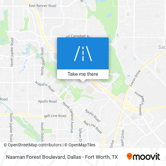 Mapa de Naaman Forest Boulevard