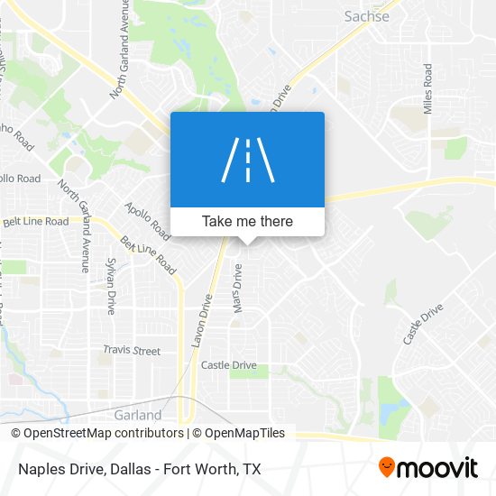 Naples Drive map