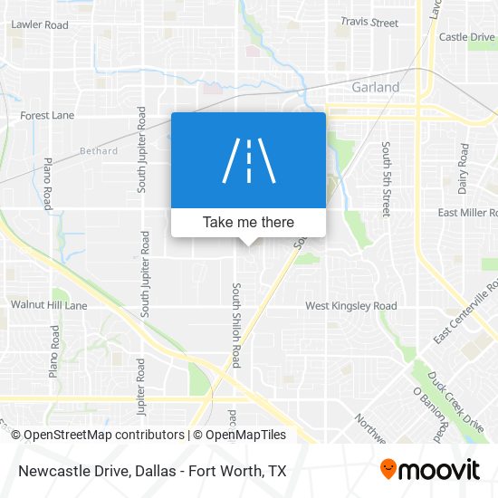 Newcastle Drive map