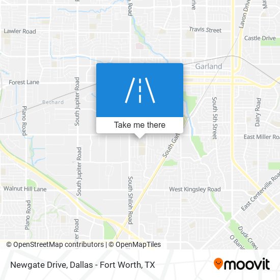 Mapa de Newgate Drive