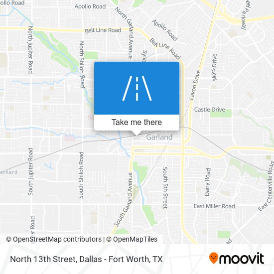 Mapa de North 13th Street