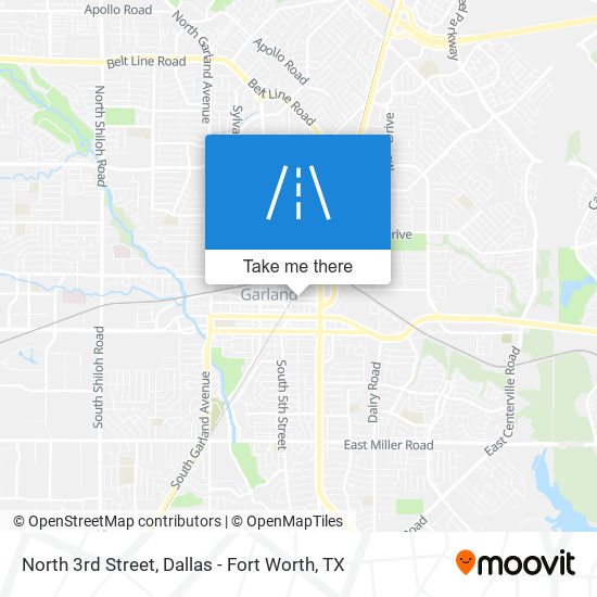 North 3rd Street map
