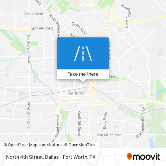 Mapa de North 4th Street