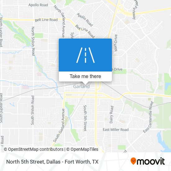 North 5th Street map