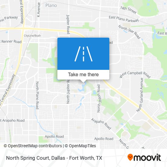 North Spring Court map