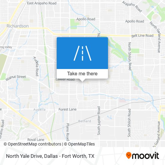 North Yale Drive map