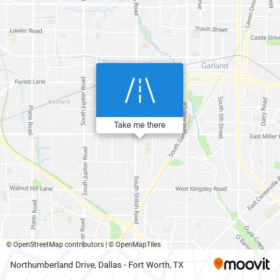 Northumberland Drive map