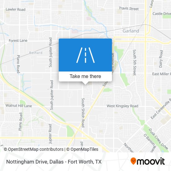 Nottingham Drive map