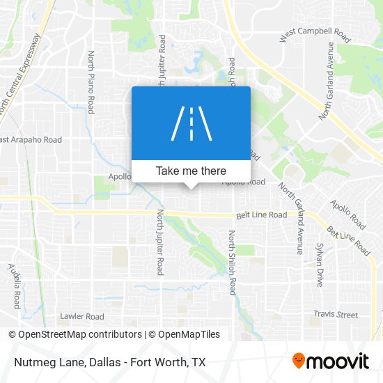 Mapa de Nutmeg Lane