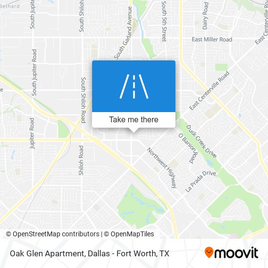 Oak Glen Apartment map