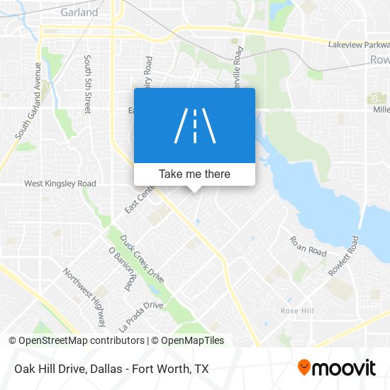 Oak Hill Drive map