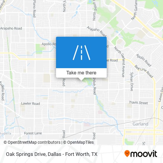 Mapa de Oak Springs Drive