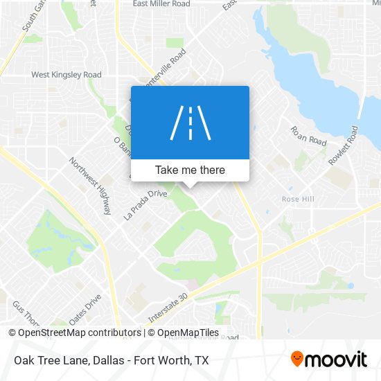 Mapa de Oak Tree Lane