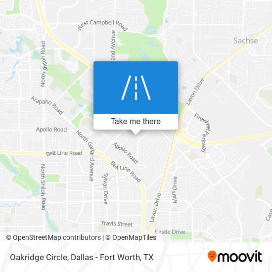 Mapa de Oakridge Circle