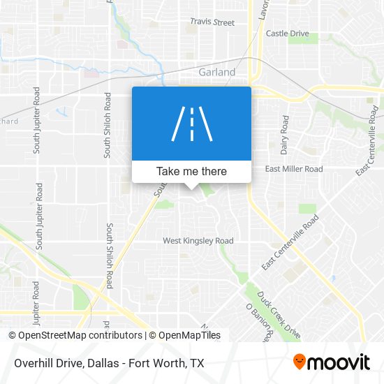 Mapa de Overhill Drive