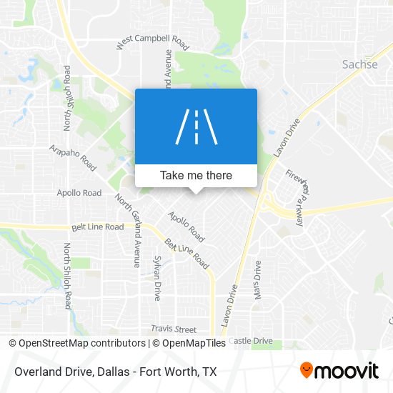 Overland Drive map