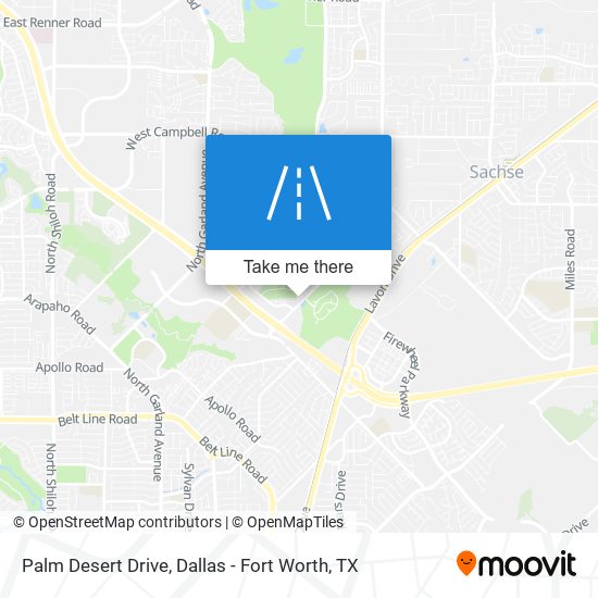 Palm Desert Drive map