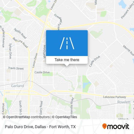 Palo Duro Drive map