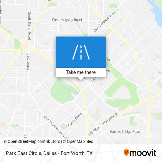 Park East Circle map