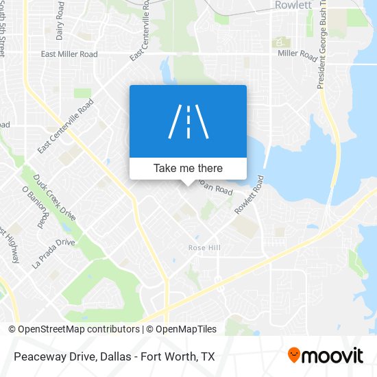 Peaceway Drive map