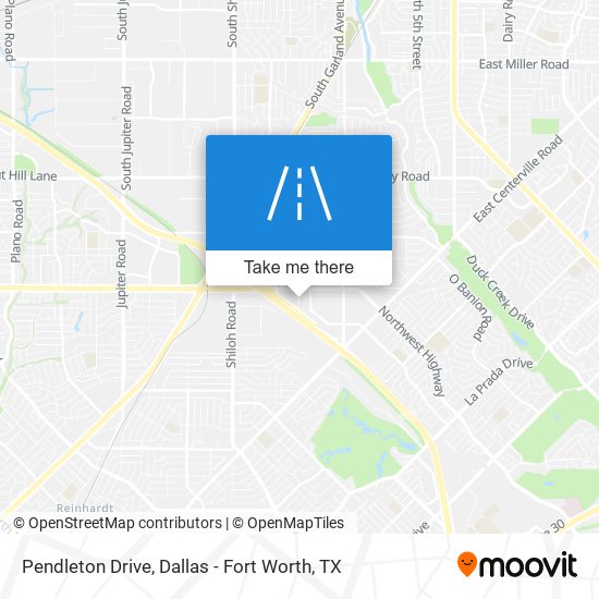 Pendleton Drive map