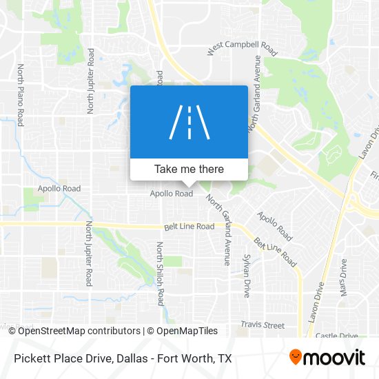 Pickett Place Drive map