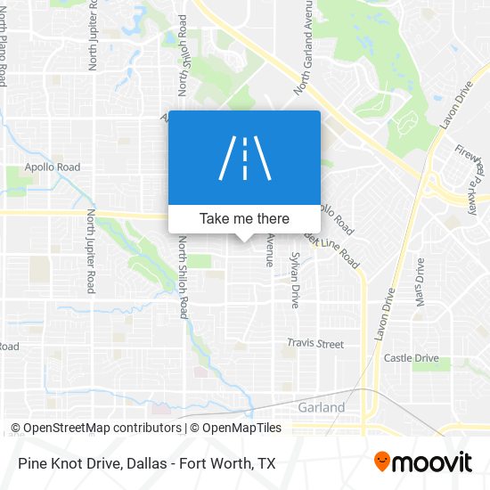 Pine Knot Drive map