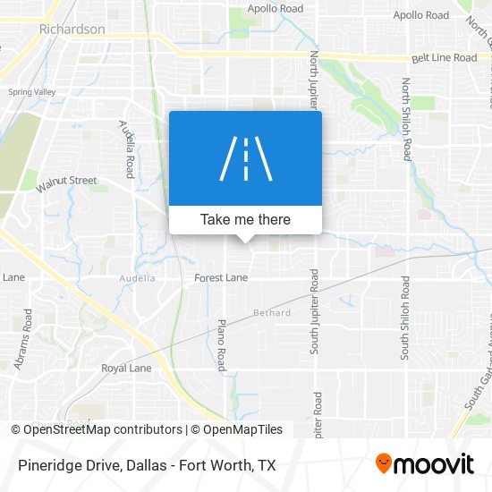Mapa de Pineridge Drive